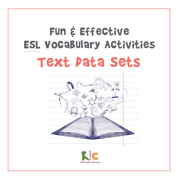 Fun and Effective ESL Vocabulary Activity Text Data Sets